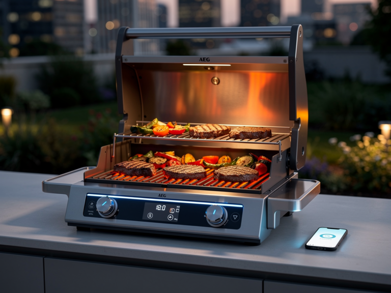AEG Gourmet 6 SENSE Grillgerät mit Touch-Display und smarter Temperatursteuerung