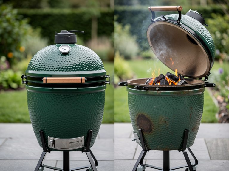 Big Green Egg Large Keramikgrill mit großem Rost und hochwertiger Verarbeitung