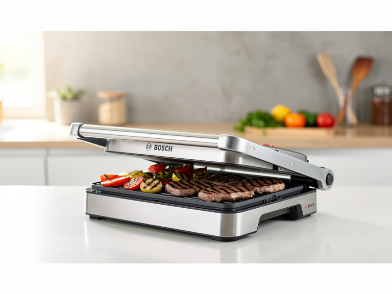Bosch TFB3302 Kontaktgrill in kompakter Bauweise mit stufenloser Temperaturregelung