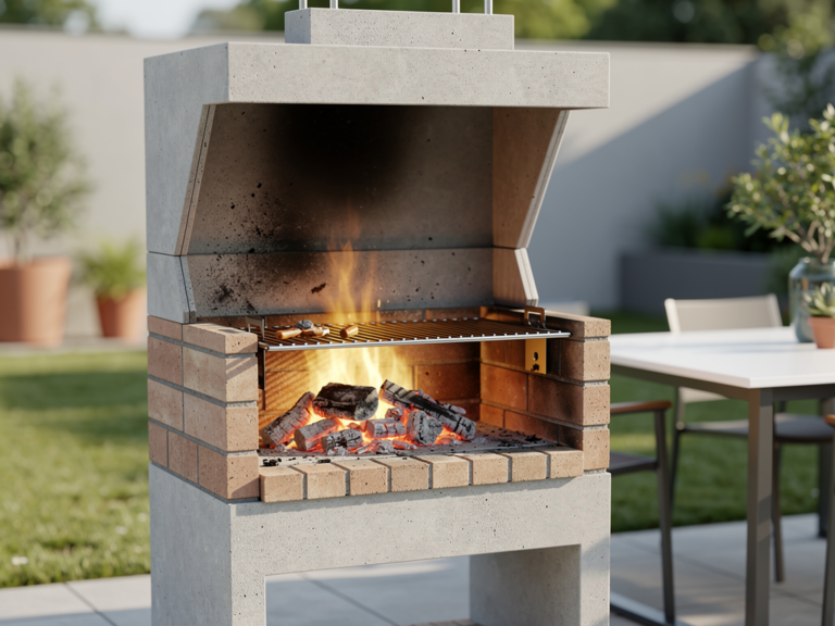 Buschbeck Carmen Holzkohle Kamindrilling im Garten robust und vielseitig eingesetzt