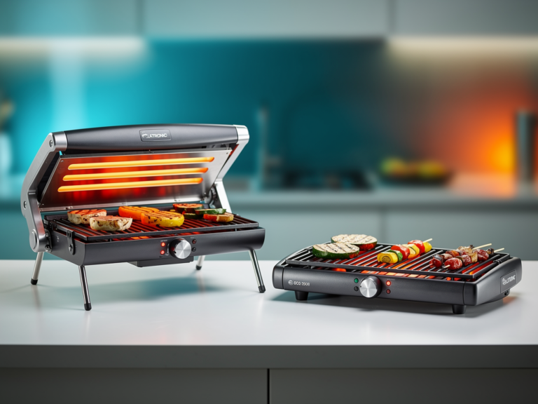 Clatronic BQS 3508 Stand- und Tischgrill in modernem kompaktem Design