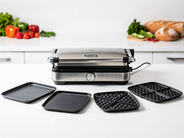 De'Longhi Perfecto CGH 1030D Kontaktgrill mit wechselbaren Grillplatten und stufenloser Temperaturregelung