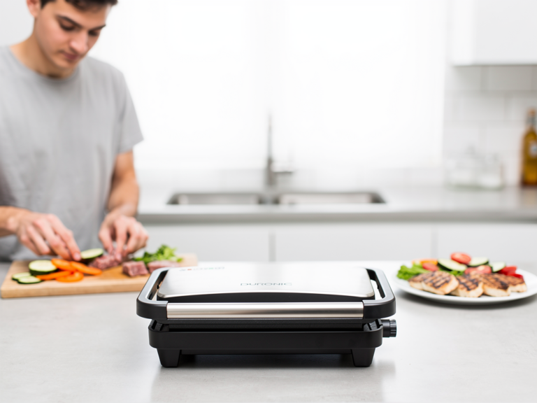 Duronic BG20 Elektrogrill kompakt ideal für Einsteiger einfache Bedienung und Reinigung