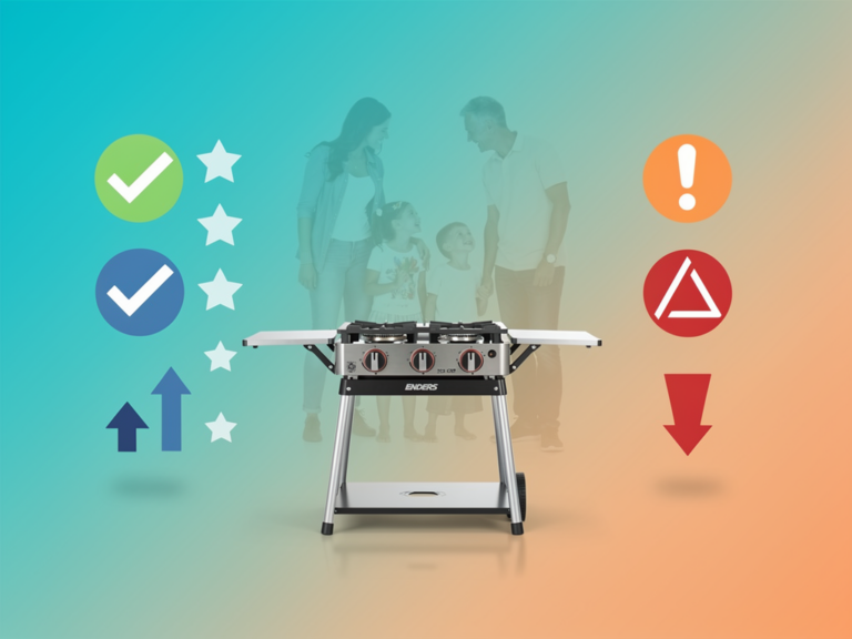 Enders Kansas Pro 3 SIK G Gasgrill mit großer Grillfläche und Edelstahlgehäuse Familiengebrauch