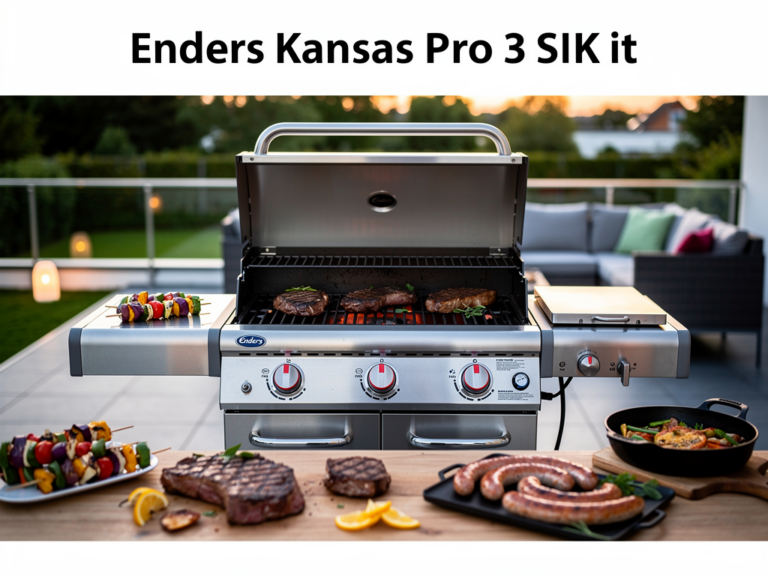 Enders Kansas Pro 3 SIK Gasgrill mit drei Brennern und Sear-Station im Test