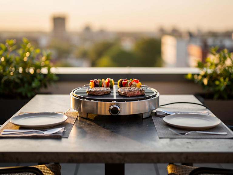 Feuerhand Tamber kompakter Holzkohlegrill ideal für zwei Personen Outdoor-Einsatz