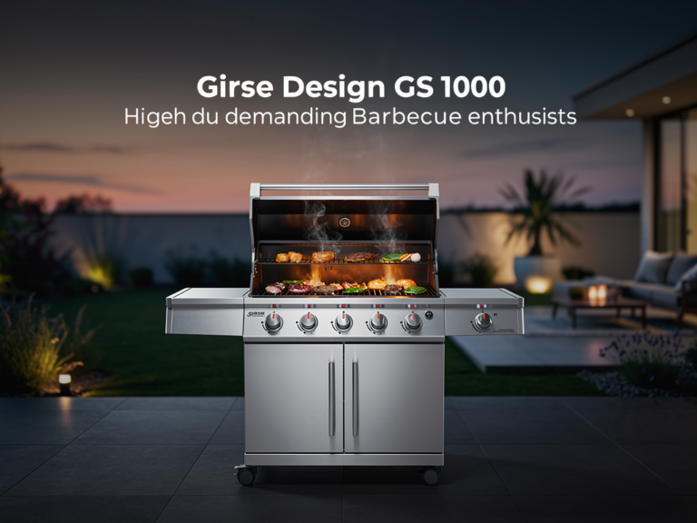 Girse Design GS 1000 Holzkohlegrill aus Edelstahl mit großzügiger Grillfläche