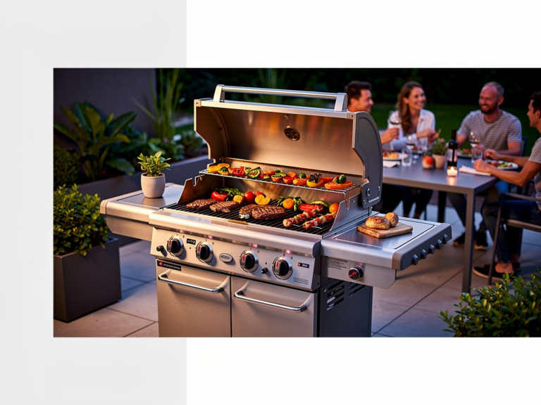 Grandhall Maxim G4 Gasgrill mit großer Grillfläche und Edelstahlverarbeitung