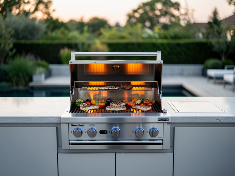 Grandhall Maxim G5 Einbau-Gasgrill mit fünf Brennern und hochwertiger Verarbeitung