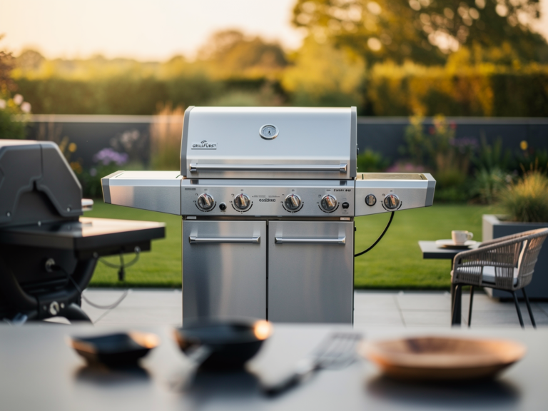 Grillfürst G520G Gasgrill mit fünf Edelstahlbrennern und großem Grillrost