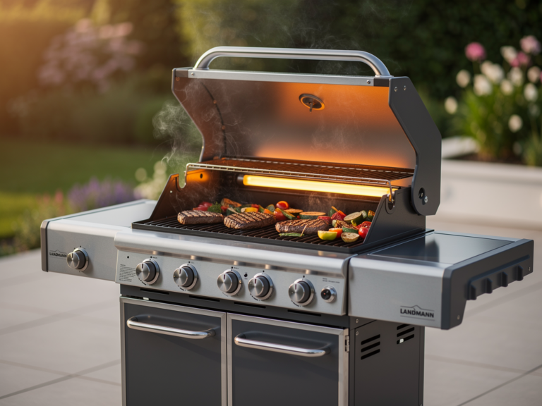 Landmann Triton PTS 4.1 Gasgrill mit vier Brennern und flexiblem Rostsystem
