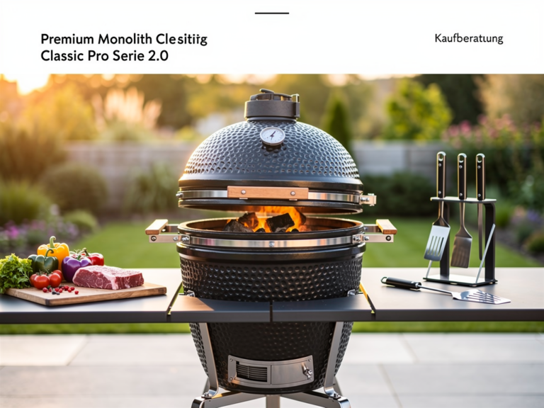 Monolith Classic Pro Serie 2.0 Keramikgrill im Praxistest mit stabilem Standfuß