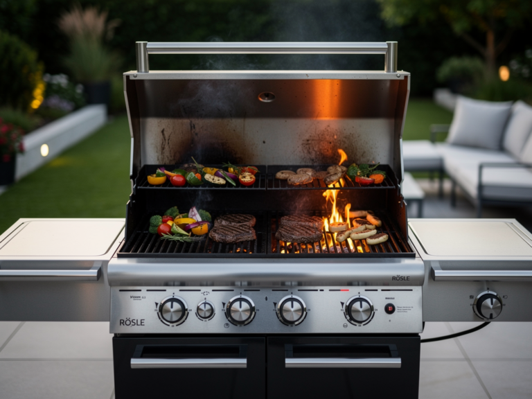 Rösle Vision G3 Gasgrill mit Glasdeckel im Praxistest und Alltagseinsatz