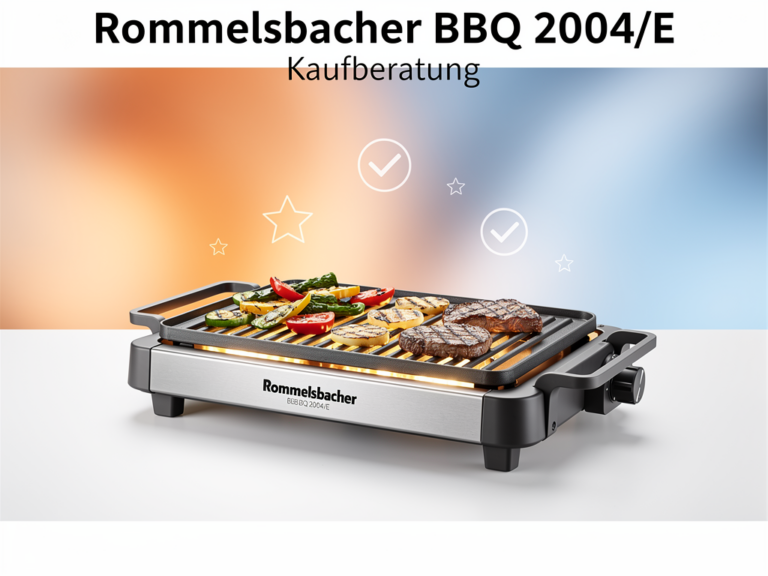 Rommelsbacher BBQ 2004/E kompakter Elektrogrill mit schneller Aufheizung und einfachem Bedienkomfort