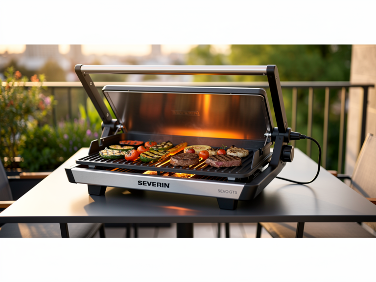 Severin SEVO GTS Elektrogrill mit digitaler Temperatursteuerung und hoher Heizleistung