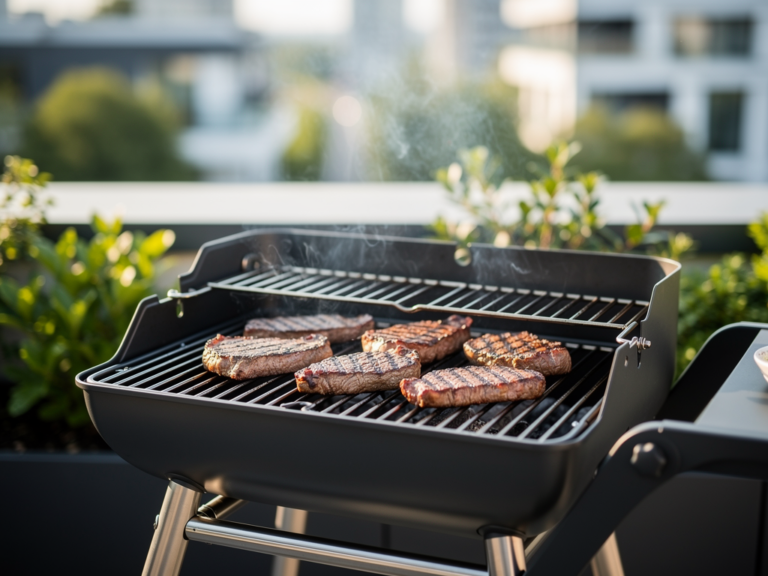 Tepro Toronto Steakgrill in Aktion mit perfektem Steak und gleichmäßiger Hitzeverteilung