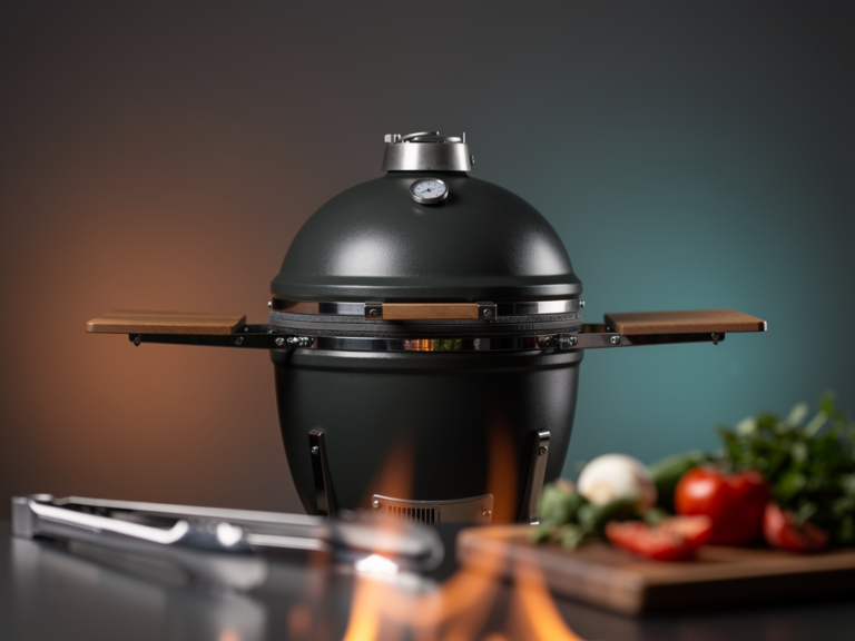 The Bastard Medium Complete Kamado Grill mit professioneller Ausstattung und präziser Temperaturkontrolle