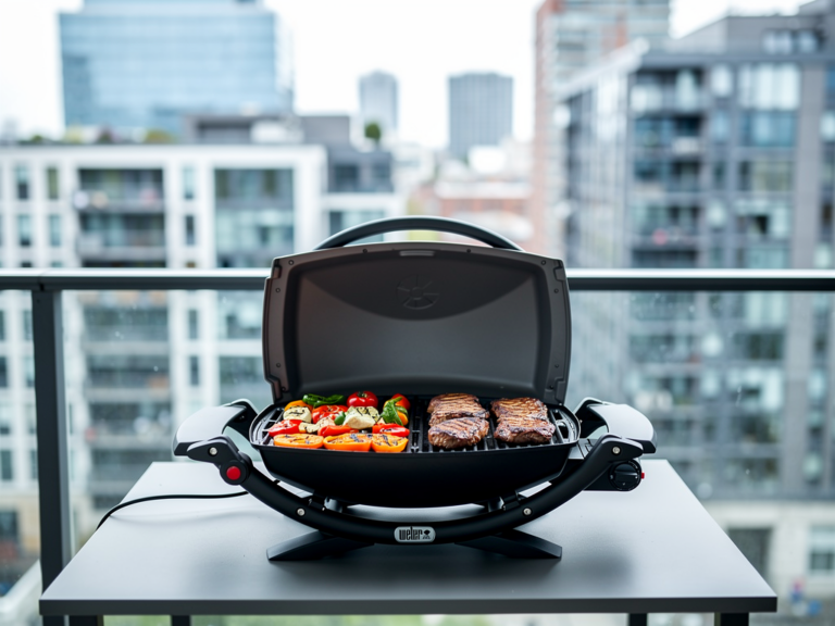 Weber Lumin Compact Elektrogrill kompakt ideal für Balkon und Stadtgriller