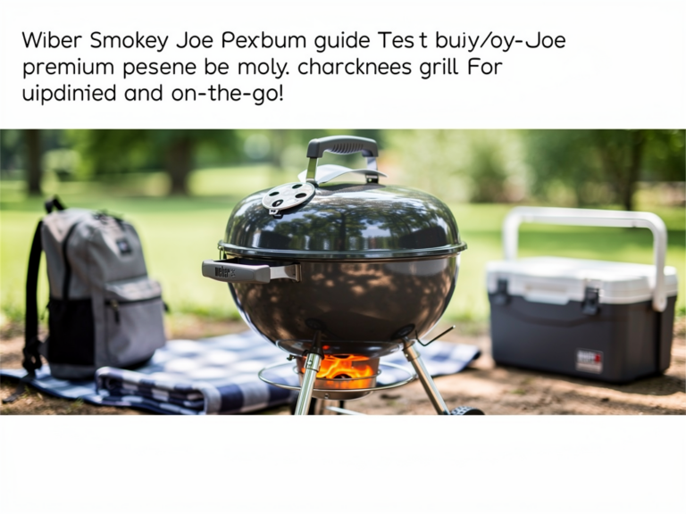 Weber Smokey Joe Premium kompakter Holzkohlegrill ideal für mobiles Grillen unterwegs