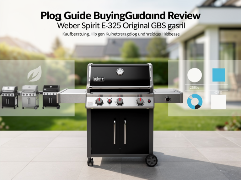 Weber Spirit E-325 Original GBS Gasgrill mit drei Brennern und Gourmet BBQ System